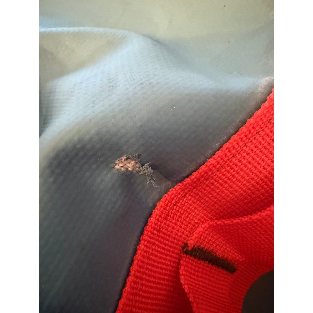 The North Face Base Camp Duffle Bag Large Blue Orange - Picture 14 of 14
